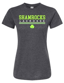 Shamrocks Ladies Dark Grey T-Shirt - Orders due Friday, March 24, 2023